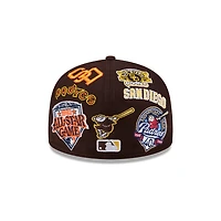 San Diego Padres Patches All Over New Era 59FIFTY Fitted Hat