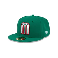 Mexico Green Hidden Hit World Baseball Classic WBC New Era 59FIFTY Fitted Hat