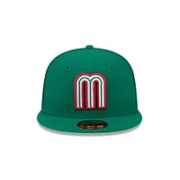 Mexico Green Hidden Hit World Baseball Classic WBC New Era 59FIFTY Fitted Hat