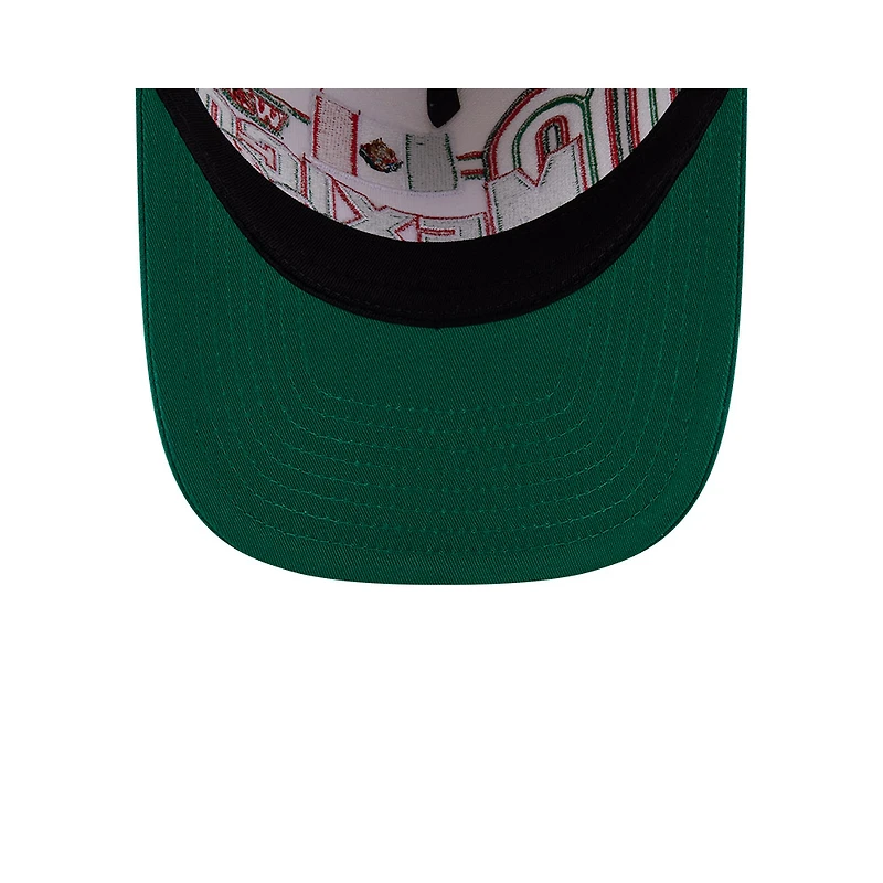 Mexico Chrome and Green Classic 2026 World Baseball Classic WBC New Era 9FIFTY A-Frame Snapback Hat