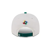 Mexico Chrome and Green Classic 2026 World Baseball Classic WBC New Era 9FIFTY A-Frame Snapback Hat
