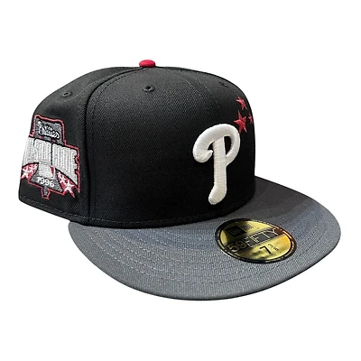 Philadelphia Phillies Black Two Tone with Stars 1996 All Star Game Grey UV New Era 59FIFTY Fitted Hat