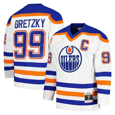 Edmonton Oilers Wayne Gretzky 1986-87 Blue Line NHL Mitchell & Ness Hockey Jersey