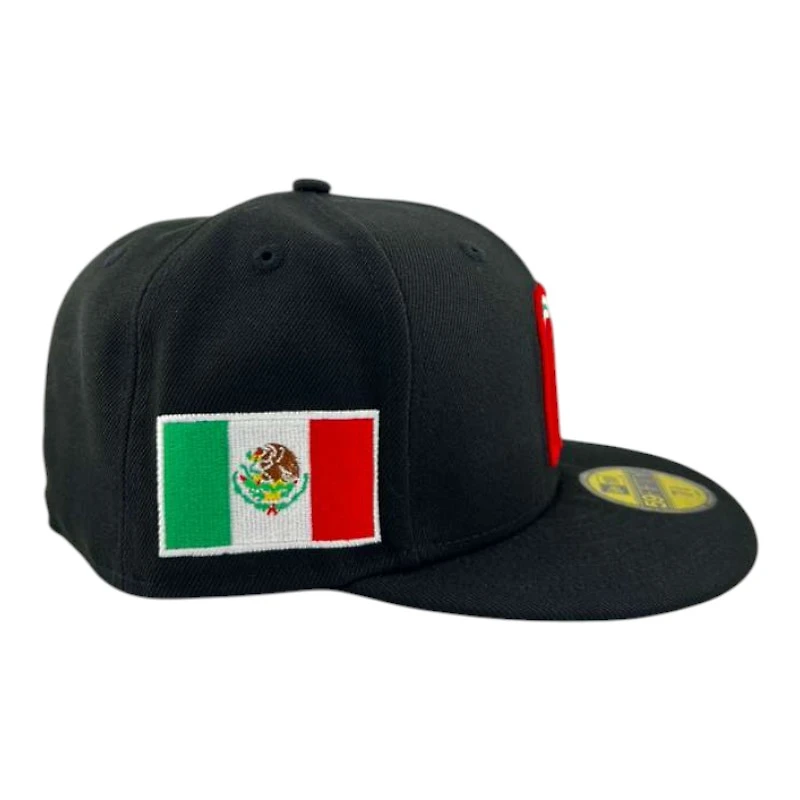 Mexico Black "World Baseball Classic" Flag Patch Kelly Green UV New Era 59FIFTY Fitted Hat