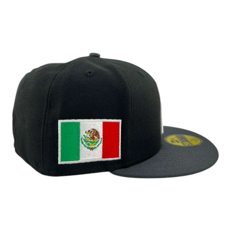 Mexico Black and Graphite "World Baseball Classic" Flag Patch Gray UV New Era 59FIFTY Fitted Hat