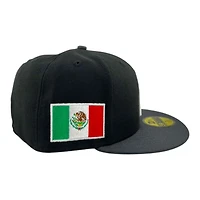 Mexico Black and Graphite "World Baseball Classic" Flag Patch Gray UV New Era 59FIFTY Fitted Hat