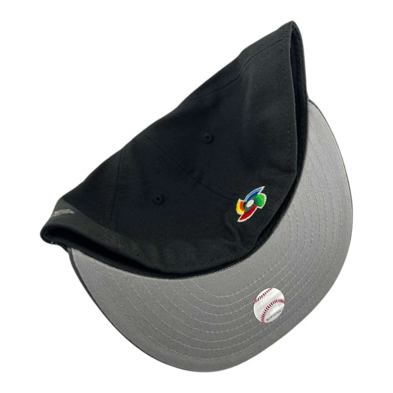 Mexico Black and Graphite "World Baseball Classic" Flag Patch Gray UV New Era 59FIFTY Fitted Hat