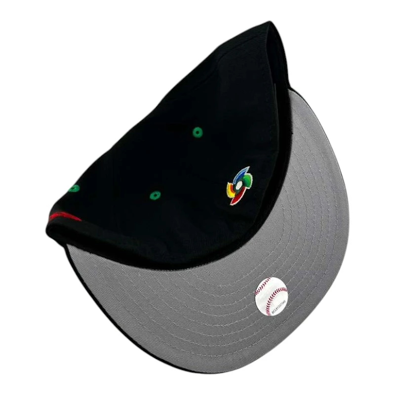 Mexico Black  OTC "World Baseball Classic" Flag Patch Gray UV New Era 59FIFTY Fitted Hat