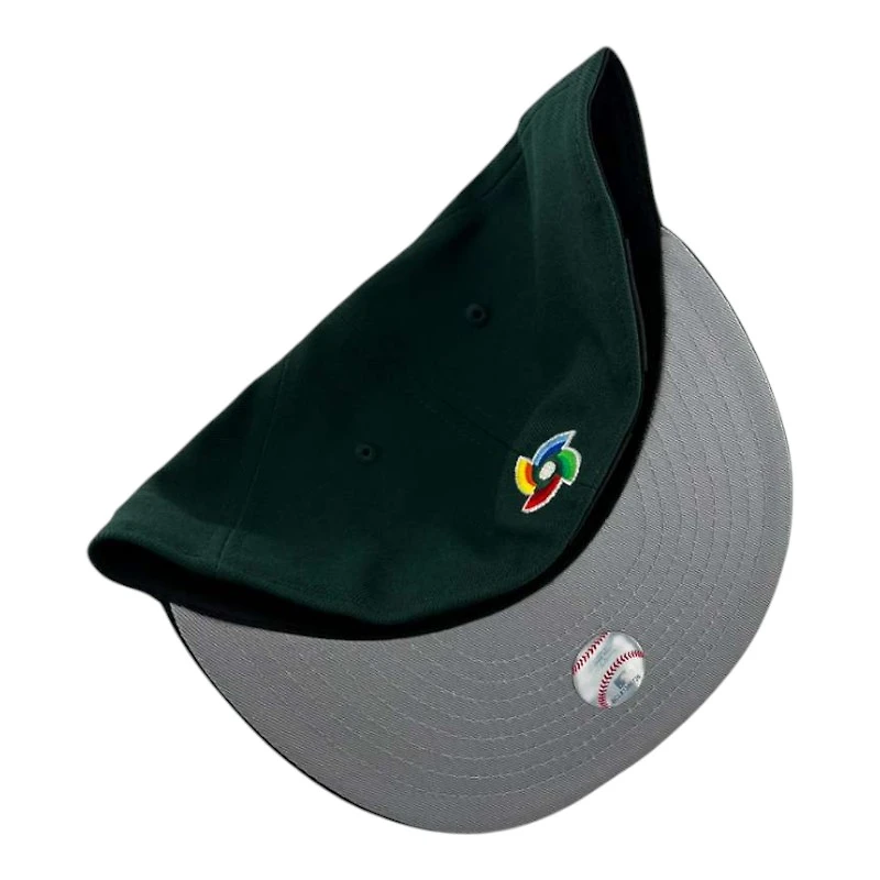 Mexico Dark Green "World Baseball Classic" Flag Patch Gray UV New Era 59FIFTY Fitted Hat