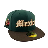 Mexico Dark Green and Walnut "World Baseball Classic" Águila Patch Gray UV New Era 59FIFTY Fitted Hat