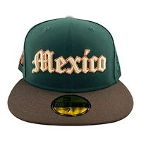 Mexico Dark Green and Walnut "World Baseball Classic" Águila Patch Gray UV New Era 59FIFTY Fitted Hat