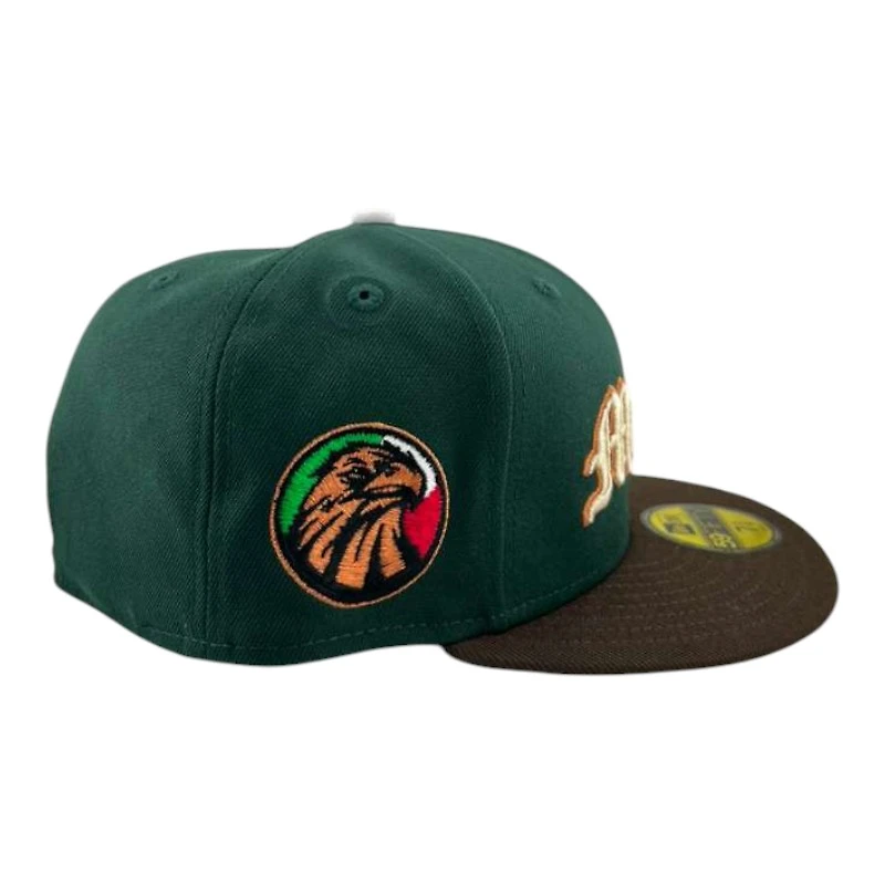 Mexico Dark Green and Walnut "World Baseball Classic" Águila Patch Gray UV New Era 59FIFTY Fitted Hat