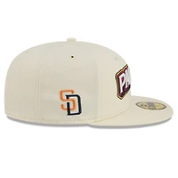 San Diego Padres Cream Wordmark 2026 City Connect New Era 59FIFTY Fitted Hat