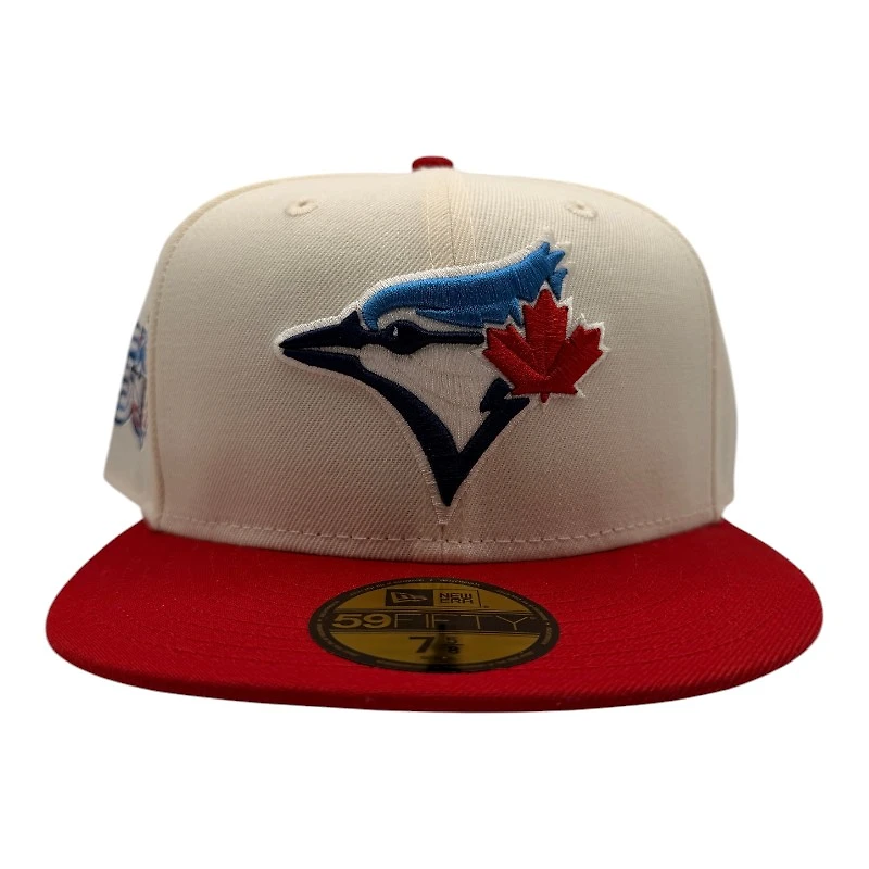 Toronto Blue Jays Chrome and Red 50th Anniversary Patch UV New Era 59FIFTY Fitted Hat