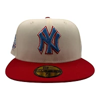 New York Yankees Chrome and Red 2003 World Series Patch Blue UV Era 59FIFTY Fitted Hat