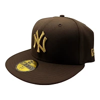 New York Yankees Brown and Gold Metallic 1960 All Star Game Patch Gray UV Era 59FIFTY Fitted Hat