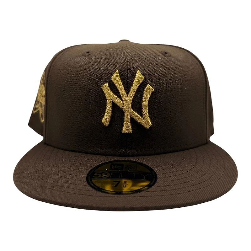New York Yankees Brown and Gold Metallic 1960 All Star Game Patch Gray UV Era 59FIFTY Fitted Hat