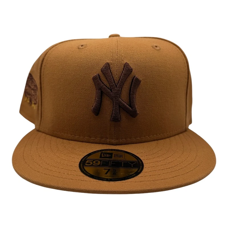 New York Yankees Toasted Peanut 1998 Champions Patch Gray UV Era 59FIFTY Fitted Hat