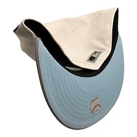 New York Yankees White and Gray 100th Anniversary Patch Light Blue UV Era 59FIFTY Fitted Hat
