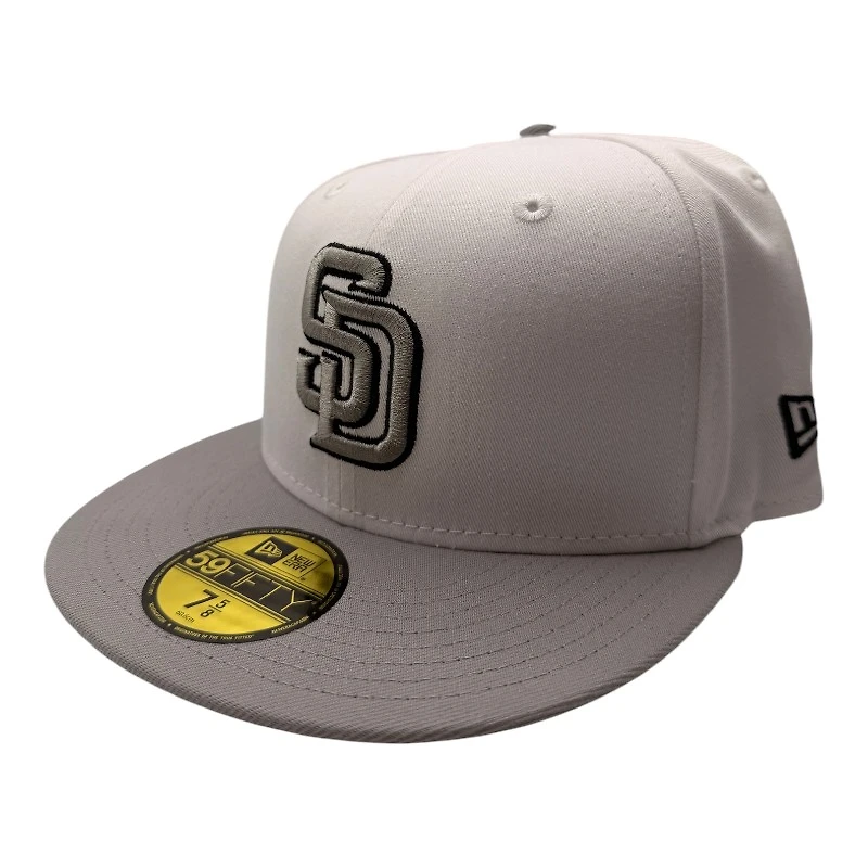 San Diego Padres White and Gray 1992 All Star Game Patch Light Blue UV New Era 59FIFTY Fitted Hat