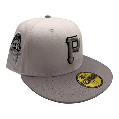 Pittsburgh Pirates White and Gray 1959 All Star Game Patch Light Blue UV New Era 59FIFTY Fitted Hat