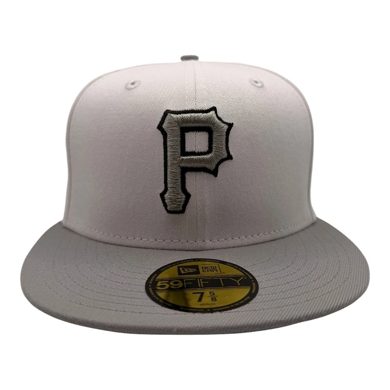 Pittsburgh Pirates White and Gray 1959 All Star Game Patch Light Blue UV New Era 59FIFTY Fitted Hat
