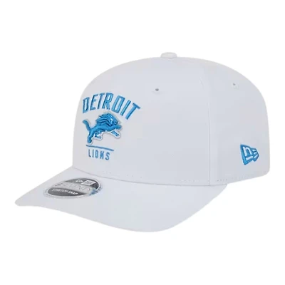 Detroit Lions White Arch New Era 9SEVENTY Stretch Snapback Hat