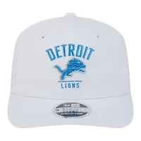 Detroit Lions White Arch New Era 9SEVENTY Stretch Snapback Hat