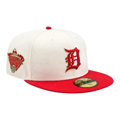 Detroit Tigers Chrome and Scarlet 2005 ASG Patch Gray UV New Era 59FIFTY Fitted Hat