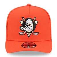 Anaheim Ducks Main Logo with Duck Patch Orange New Era 9FIFTY A-Frame Snapback hat