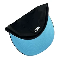 Brooklyn Dodgers Black and White "Jackie Robinson Day" Ebbets Field Patch Icy Blue UV New Era 59FIFTY Fitted Hat