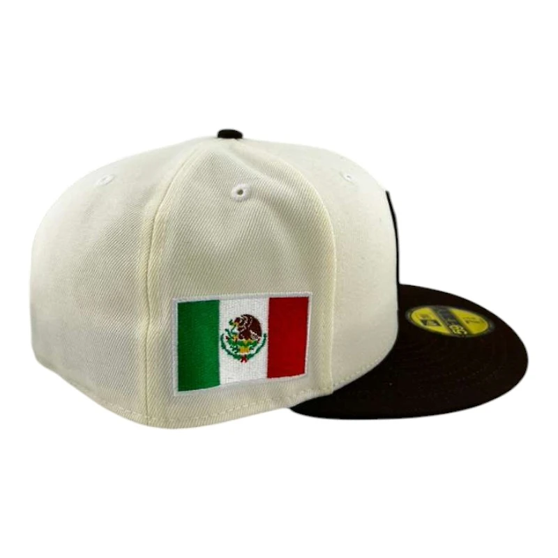 Mexico Chrome and Walnut "World Baseball Classic" Flag Patch Gray UV New Era 59FIFTY Fitted Hat