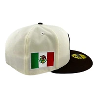 Mexico Chrome and Walnut "World Baseball Classic" Flag Patch Gray UV New Era 59FIFTY Fitted Hat