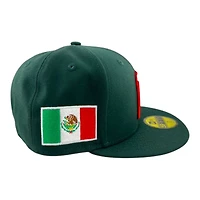 Mexico Dark Green "World Baseball Classic" Flag Patch Gray UV New Era 59FIFTY Fitted Hat