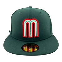 Mexico Dark Green "World Baseball Classic" Flag Patch Gray UV New Era 59FIFTY Fitted Hat