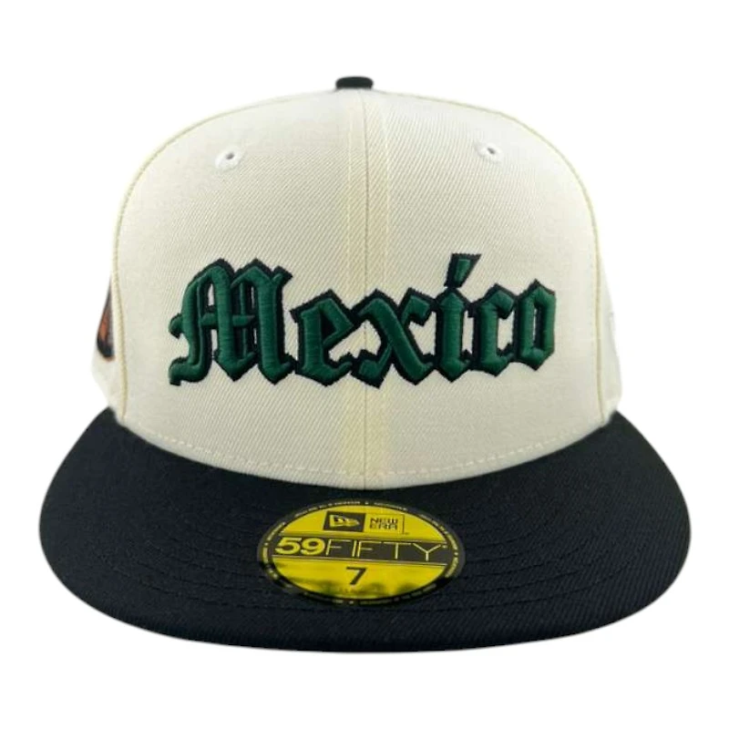 Mexico Chrome and Black "World Baseball Classic" Águila Patch Gray UV New Era 59FIFTY Fitted Hat