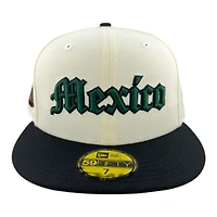 Mexico Chrome and Black "World Baseball Classic" Águila Patch Gray UV New Era 59FIFTY Fitted Hat