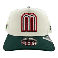 Mexico Chrome and Green "World Baseball Classic" WBC Patch Gray UV New Era 9FIFTY A-Frame Snapback Hat