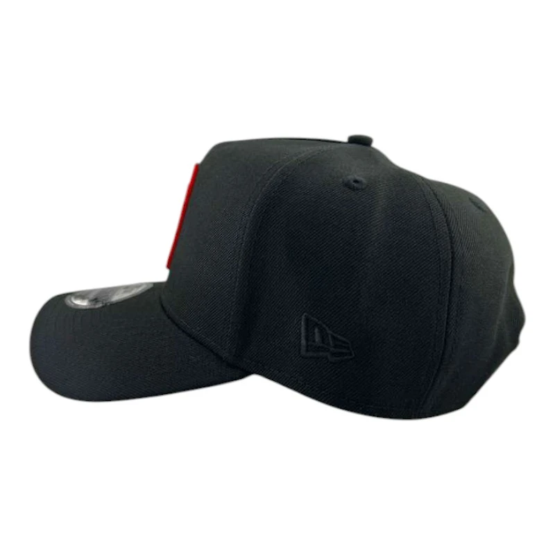 Mexico Gold Black Reverse "World Baseball Classic" Mexico Flag Patch New Era A-Frame 9FORTY Snapback Hat