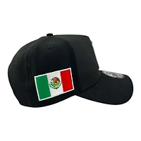 Mexico Gold Black "World Baseball Classic" Mexico Flag Patch New Era A-Frame 9FORTY Snapback Hat