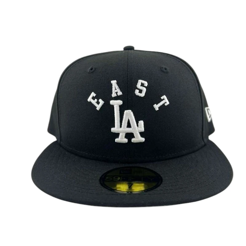 Los Angeles Dodgers Black East LA Gray UV New Era 59FIFTY Fitted Hat