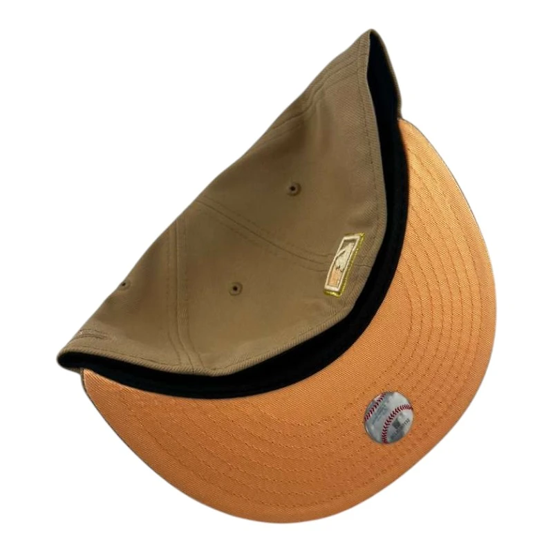 Los Angeles Dodgers Khaki and Cream "Peaches" Peach UV New Era 59FIFTY Fitted Hat