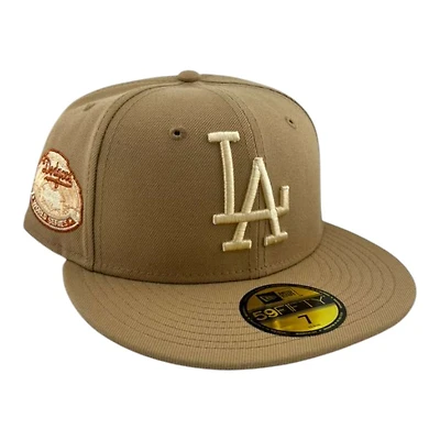 Los Angeles Dodgers Khaki and Cream "Peaches" Peach UV New Era 59FIFTY Fitted Hat