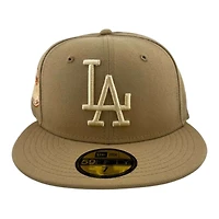 Los Angeles Dodgers Khaki and Cream "Peaches" Peach UV New Era 59FIFTY Fitted Hat