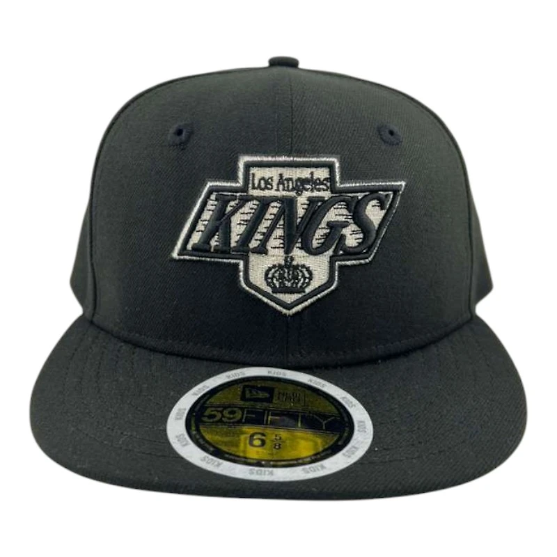 Youth Los Angeles Kings Black New Era 59FIFTY Fitted Hat