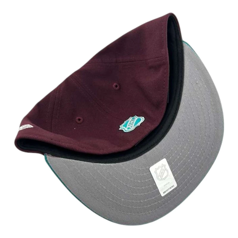 Youth Anaheim Ducks Maroon and Teal New Era 59FIFTY Fitted Hat