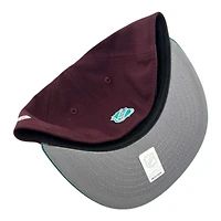 Youth Anaheim Ducks Maroon and Teal New Era 59FIFTY Fitted Hat