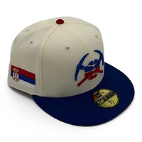Denver Nuggets Chrome Light Royal 2T Leon the Lab Serbia 4.0 Patch Green UV New Era 59FIFTY Fitted Hat