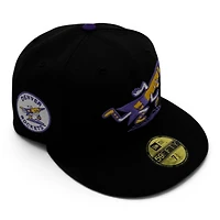 Denver Rockets Black Leon the Lab Patch Grey UV New Era 59FIFTY Fitted Hat