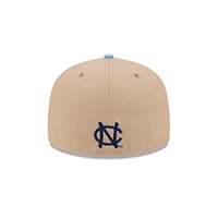 North Carolina Tar Heels Camel and Blue Vault NCAA New Era 59FIFTY Fitted Hat